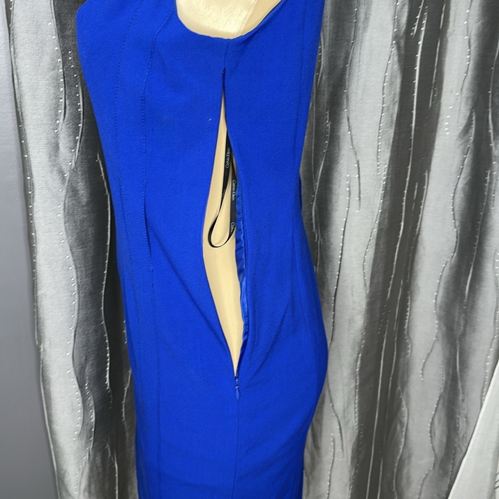 Calvin Klein Royal Blue Mini Dress Sz4 - Picture 3 of 5